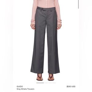 GUIZO Gray Athalia Trousers